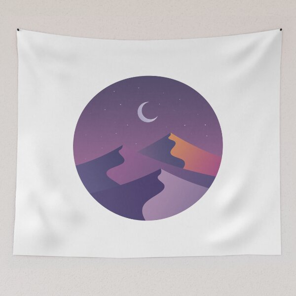 Item preview, Gradient dune at moonlit covering star night designed and sold by Butterfly-Dream.