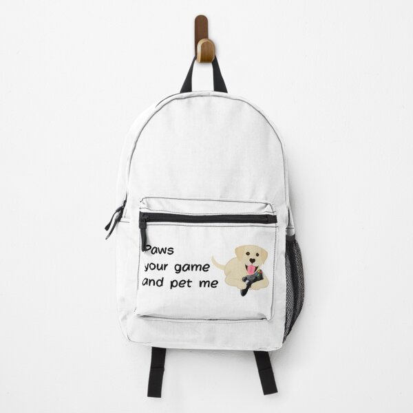 Item preview, Paws Your Game and Pet Me - Puppy with Game Contoller designed and sold by Five O'clock Shirts.