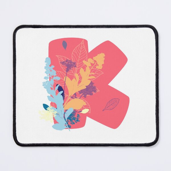 Item preview, Floral Monogram | Pink K designed and sold by MillwoodEngrave.