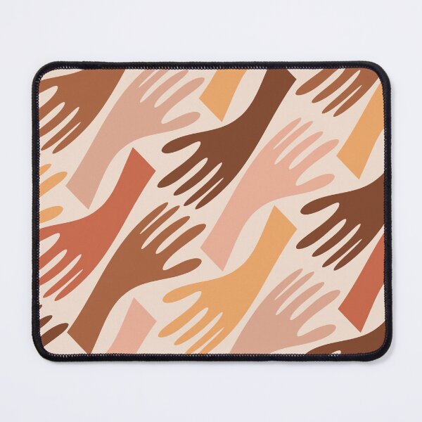 Item preview, Show of Hands Retro Modern Abstract Pattern in Skin Tones designed and sold by kierkegaard.