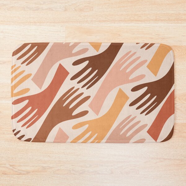 Item preview, Show of Hands Retro Modern Abstract Pattern in Skin Tones designed and sold by kierkegaard.