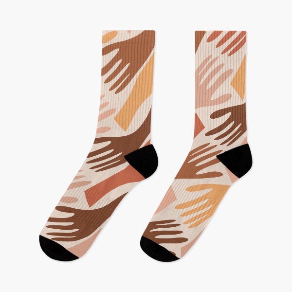 Item preview, Show of Hands Retro Modern Abstract Pattern in Skin Tones designed and sold by kierkegaard.
