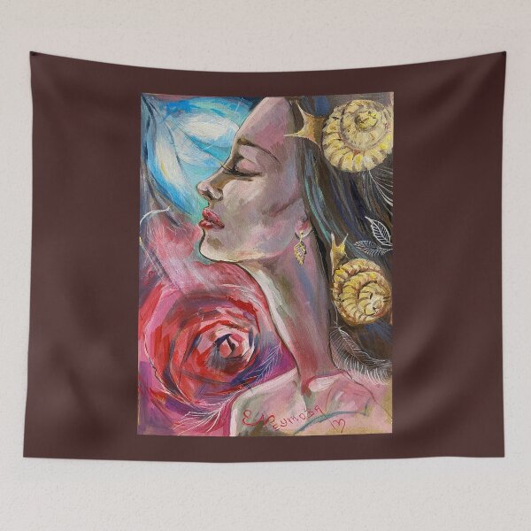 Item preview, THE GIRL WITH THE SNAILS designed and sold by Elena Reutova.