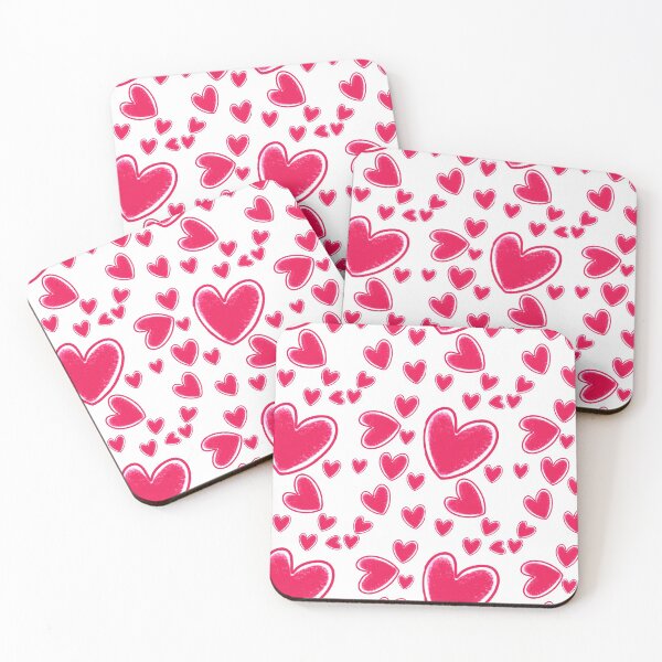 Item preview, RED WATERCOLOR HEART PATTERN designed and sold by DesignByColsby.