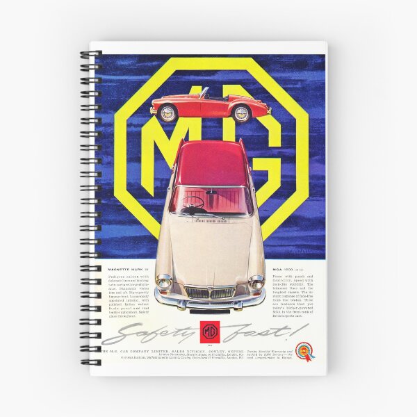 Item preview, Vintage MG car advert, for MG a and Magnette designed and sold by Random Railways.