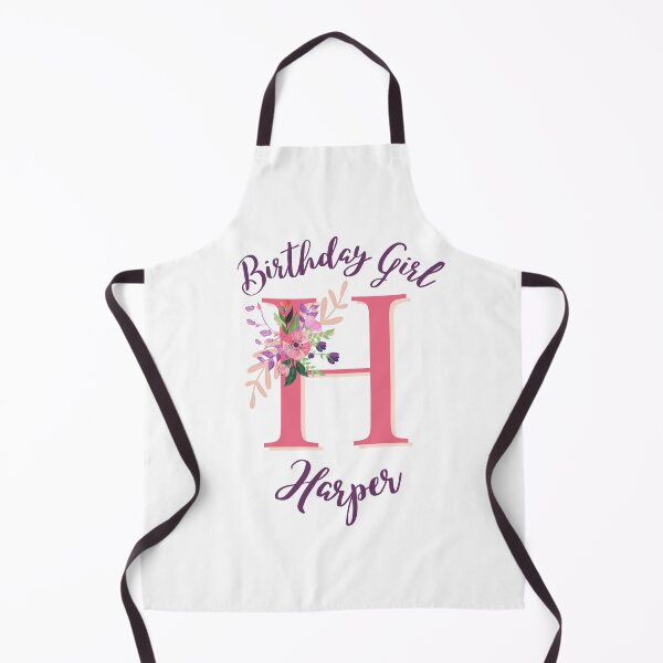 Item preview, Harper Personalized Birthday Girl Floral Initial Design designed and sold by Partypumpkin.