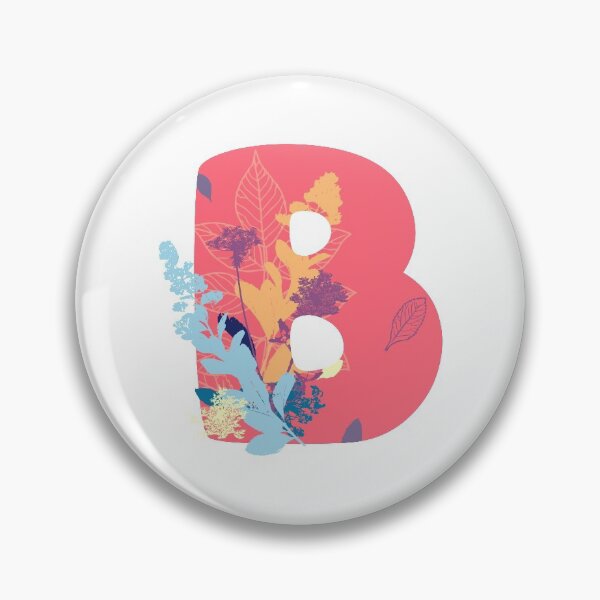 Item preview, Floral Monogram | Pink B designed and sold by MillwoodEngrave.