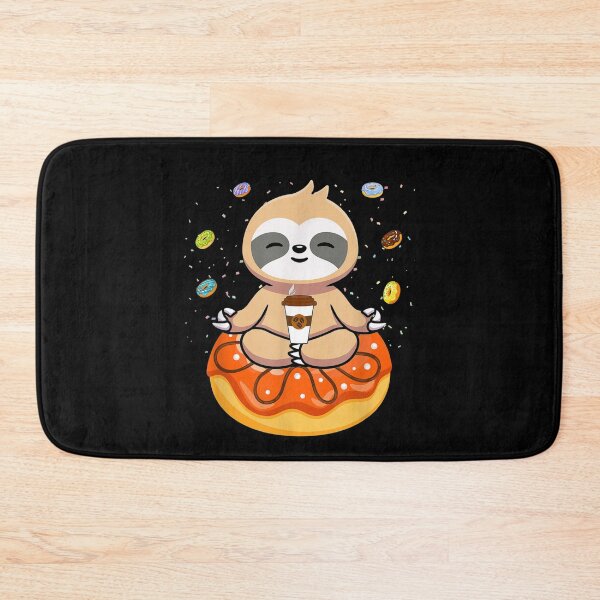 Item preview, Sloth On Donut With Cup Of Steaming Coffee designed and sold by theDlab.