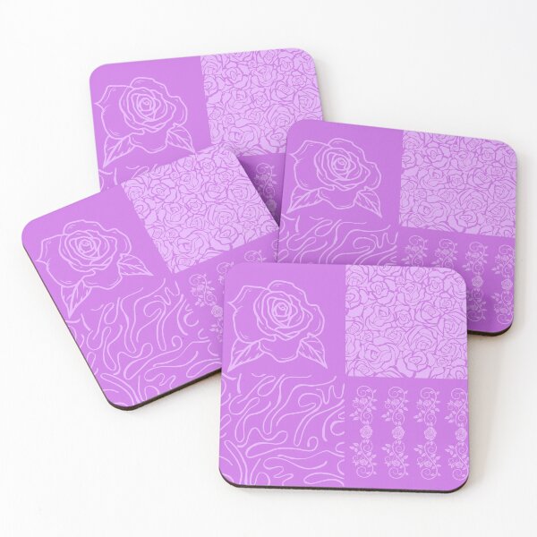 Item preview, Purple Rose Floral Pattern Set designed and sold by trendingatees.