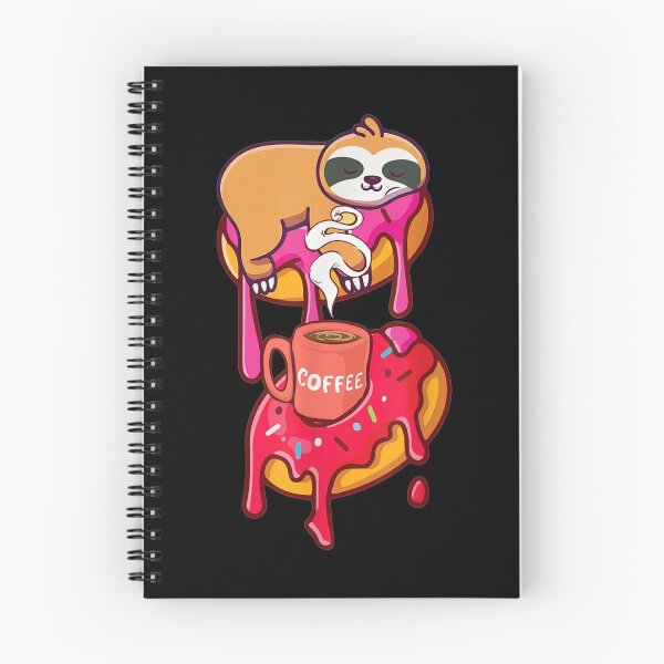 Item preview, Sloth On Donut With Cup Of Steaming Coffee designed and sold by theDlab.