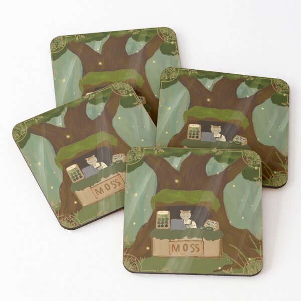 Item preview, Cat Moss Seller Shopkeeper - Fantasy Illustration designed and sold by mumblesmusic.