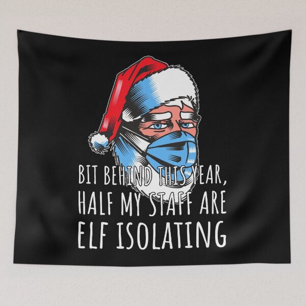 Item preview, Elf Isolating Funny Christmas Work Humour Graphic designed and sold by GO SHIRT-TEE.