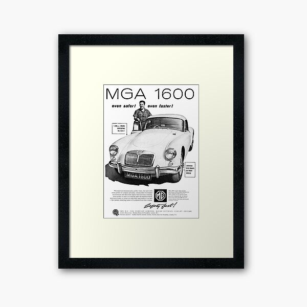 Aperçu de l'œuvre Publicité de voiture MGA vintage, 1960 créée et vendue par Random Railways.