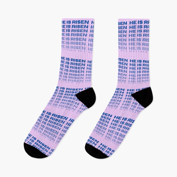 Item preview, He is Risen | Pastel Purple and Blue designed and sold by WordsToArt.