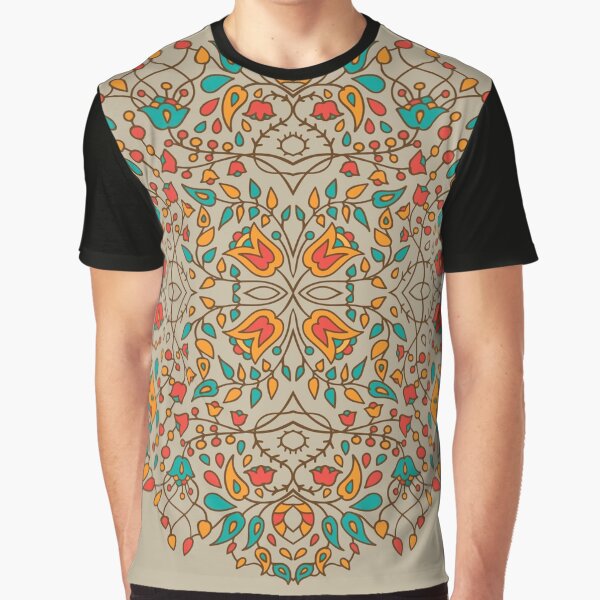 - Oriental flower pattern - Graphic T-Shirt