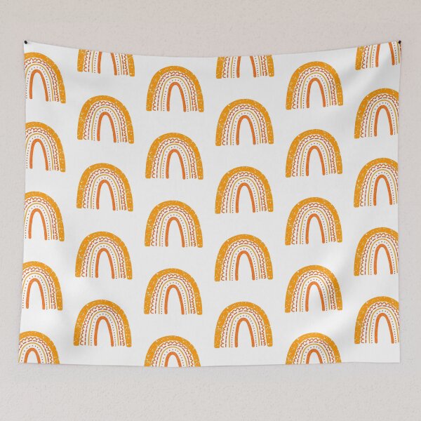 Item preview, Orange Autumn Aesthetic Rainbow designed and sold by KTCreativeSide.