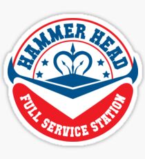 Hammer Head Garage - Full Service Station Sticker