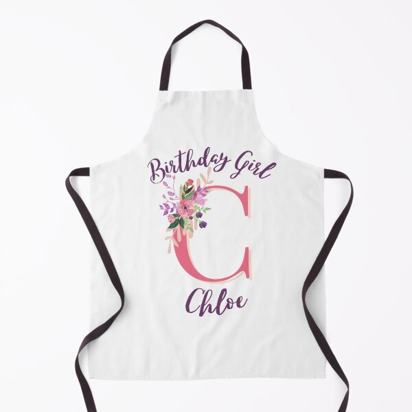 Item preview, Chloe Personalized Birthday Girl Floral Initial Design designed and sold by Partypumpkin.