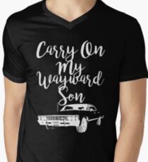 Carry on my Wayward Son - Supernatural Men's V-Neck T-Shirt