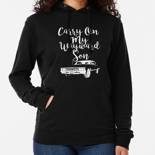 Carry on my Wayward Son - Supernatural Lightweight Hoodie