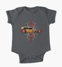 Pinstripe Rat One Piece - Short Sleeve