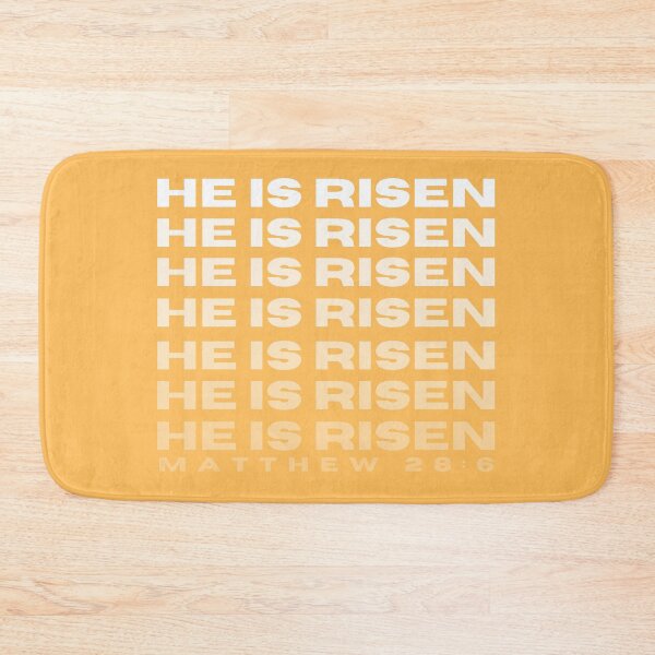 Item preview, He is Risen | Orange and White designed and sold by WordsToArt.