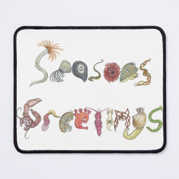 Item preview, Seasons Greetings - North-East Atlantic marine Invertebrates designed and sold by jackapod.