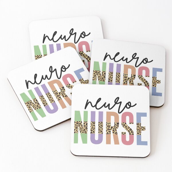 Item preview, Neuro Nurse Cheetah typography | Neuroscience Nurse Leopard print | RN Registered Nurse Appreciation gifts designed and sold by Violet Treasures.