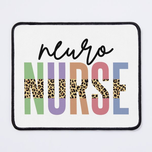 Item preview, Neuro Nurse Cheetah typography | Neuroscience Nurse Leopard print | RN Registered Nurse Appreciation gifts designed and sold by Violet Treasures.