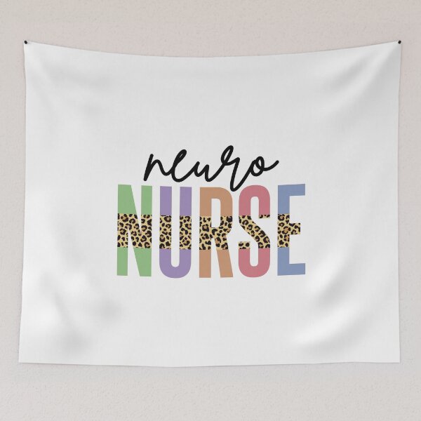 Item preview, Neuro Nurse Cheetah typography | Neuroscience Nurse Leopard print | RN Registered Nurse Appreciation gifts designed and sold by Violet Treasures.