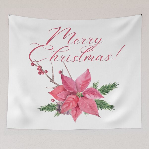Item preview, Merry Christmas! Beautiful Pink Christmas Flower designed and sold by fowons.