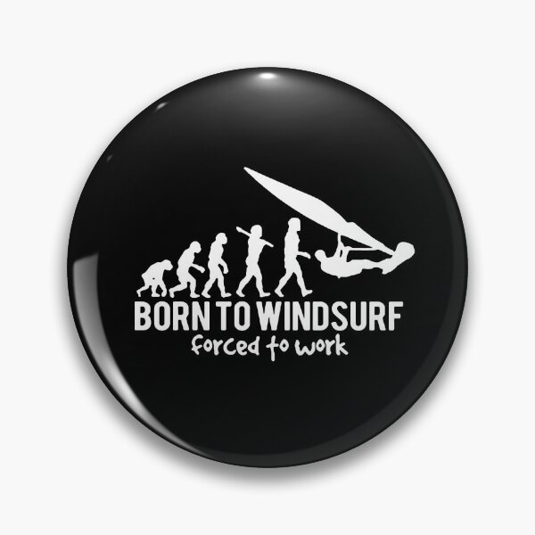 Item preview, Nacido para hacer windsurf, obligado a trabajar Nacido para surfear Evolución del windsurf Regalo Ropa premium Divertido Vacaciones Navidad designed and sold by DesignByHeartUK.