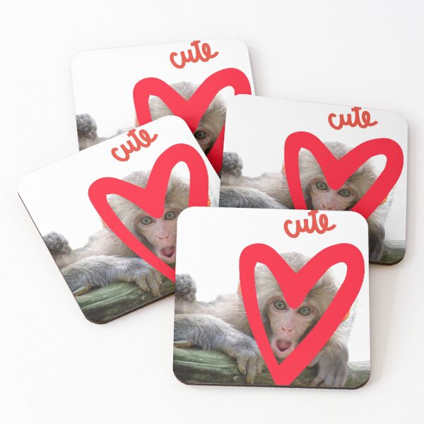 Item preview, Cute, shocked baby monkey selfie  designed and sold by haRexia.