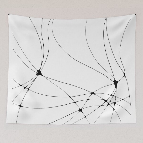 Item preview, Geometric Lines Neurographics b&w Brain Art Hand Drawing Minimalistic Design  designed and sold by MirgoDesign.
