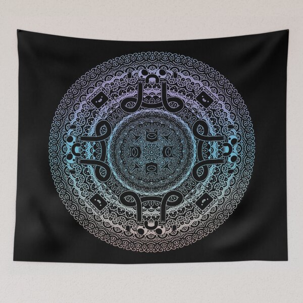 Item preview, Adventure Time mandala in rainbow designed and sold by BrandNameNerd.