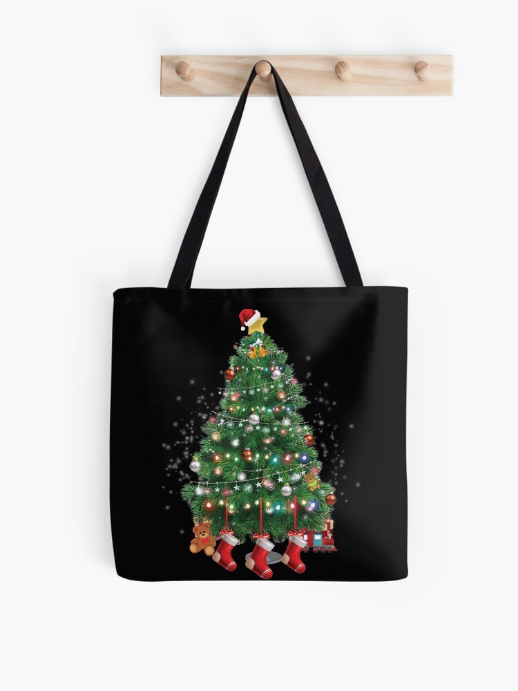 Thumbnail 1 of 2, Tote Bag, A North Pole Christmas Tree™ designed and sold by TeelieTurner.