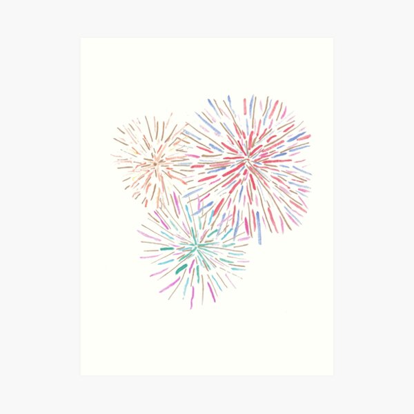 Fireworks Art Print