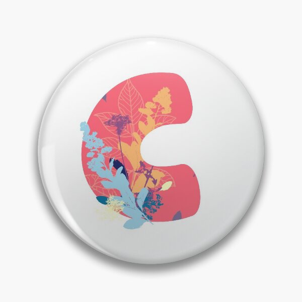 Item preview, Floral Monogram | Pink C designed and sold by MillwoodEngrave.