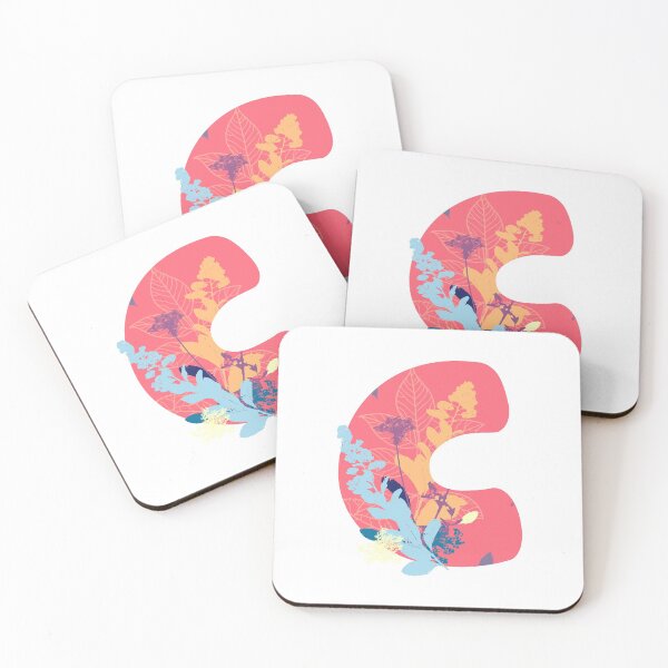 Item preview, Floral Monogram | Pink C designed and sold by MillwoodEngrave.