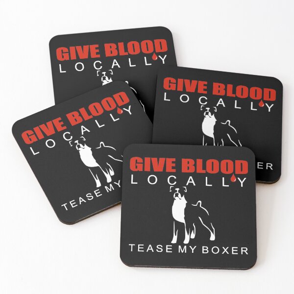Item preview, Give Blood Locally, Tease My Boxer | NickerStickers® on Redbubble designed and sold by NickerStickers.