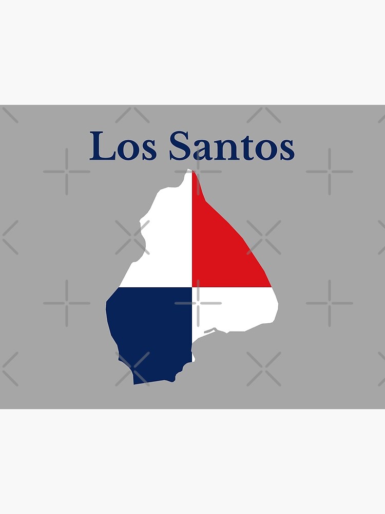 Map of Los Santos province in Panama.