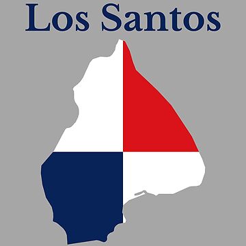 Map of Los Santos province in Panama.