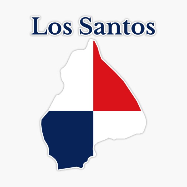 Map of Los Santos province in Panama.