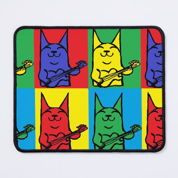 Item preview, pop art guitar cat kitten by LowEndGraphics designed and sold by LowEndGraphics.