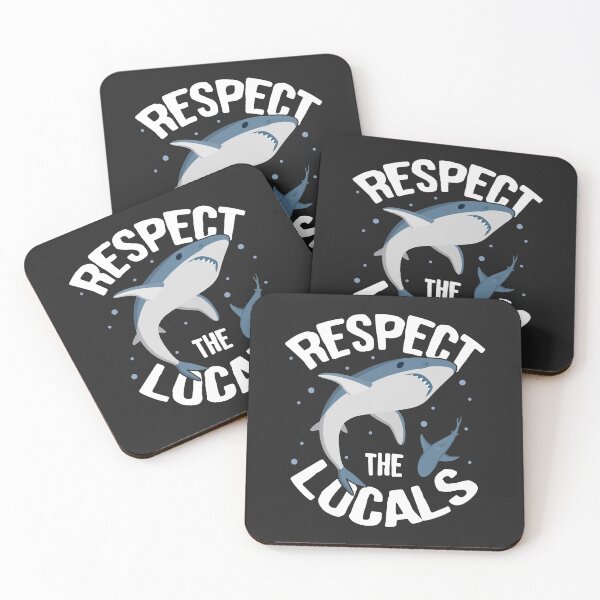 Item preview, Sharks: Respect The Locals designed and sold by Clara Hollins.