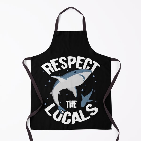 Item preview, Sharks: Respect The Locals designed and sold by Clara Hollins.