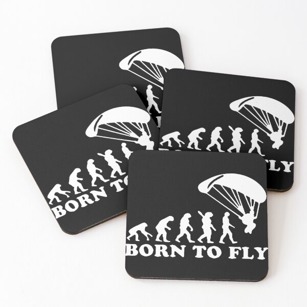 Item preview, Born to Fly Evolution Skydiving born to fly Evolution Fly Gift Premium Apparel Funny Holiday Xmas designed and sold by DesignByHeartUK.