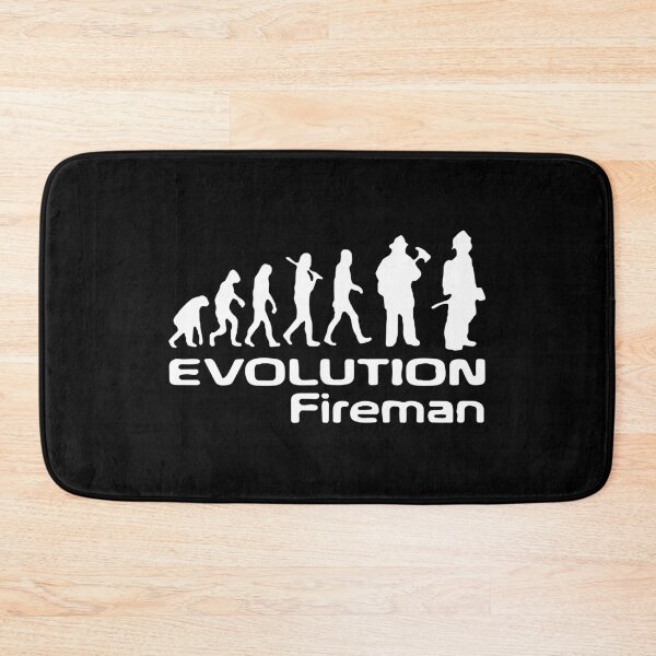 Item preview, Firefighter Evolution of Fireman Hero my dad is fireman Gift Premium Apparel Funny Holiday Xmas designed and sold by DesignByHeartUK.