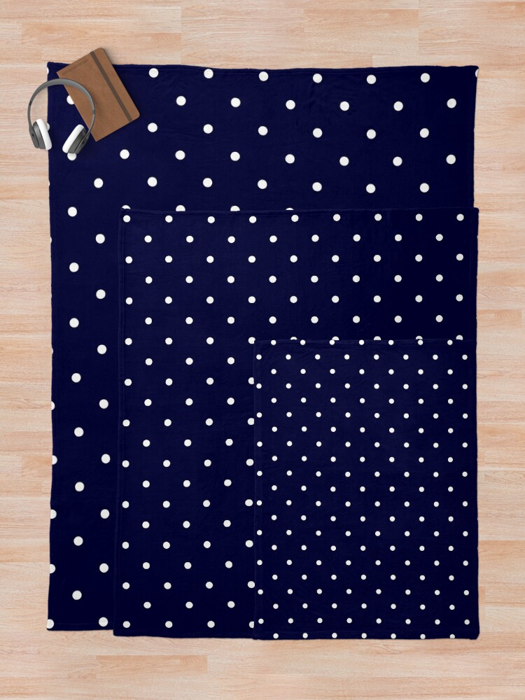 Navy Blue White Polka Dots Graphic T-Shirt for Sale by rewstudio