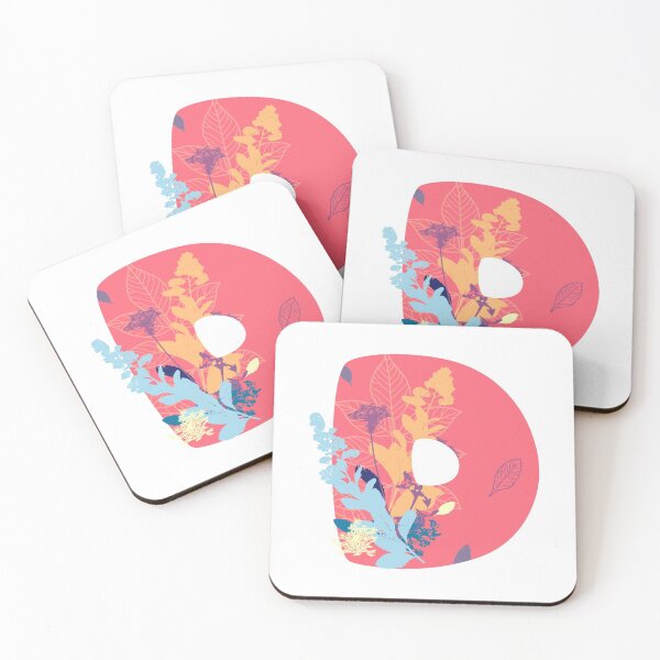 Item preview, Floral Monogram | Pink D designed and sold by MillwoodEngrave.